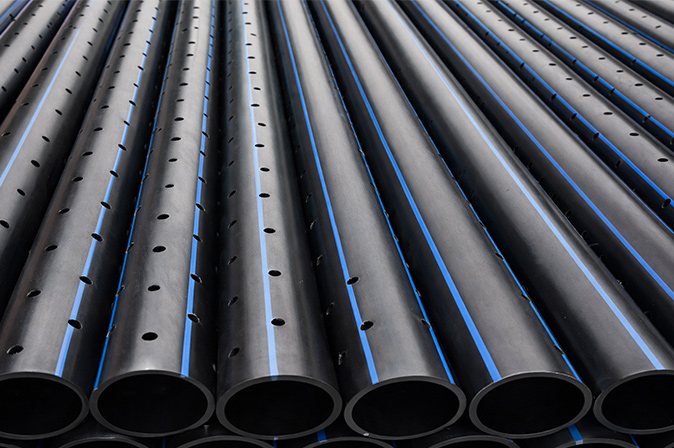HDPE перфорированная проницаемая труба
