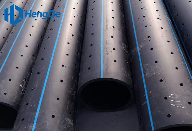 HDPE перфорированная проницаемая труба <br> Стандарт: ISO 4427-2